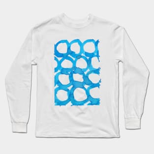 indigo circles Long Sleeve T-Shirt